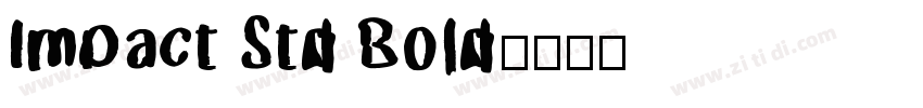 Impact Std Bold字体转换